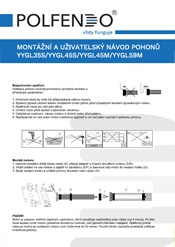 Montážní a uživatelský návod pohonů