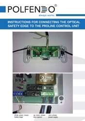 INSTRUCTIONS FOR CONNECTING THE OPTICAL SAFETY EDGE