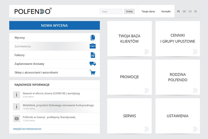 Återförsäljarens innovativa kontrollpanel